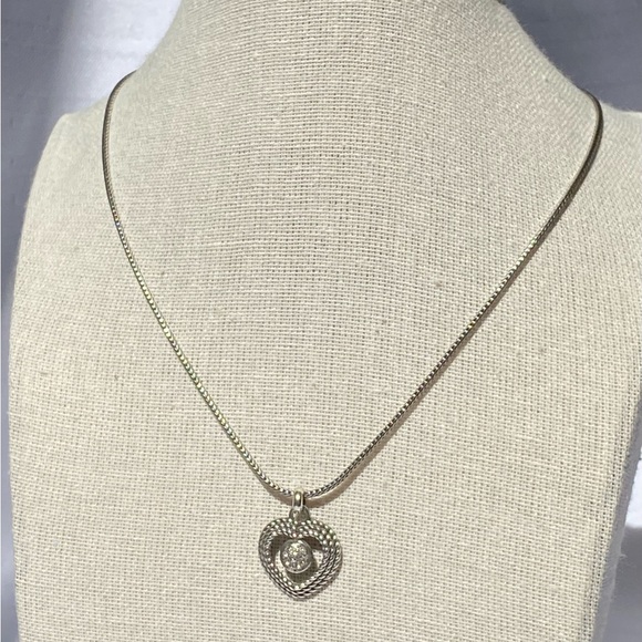 Brighton "Portuguese Heart" Crystal Pendant Necklace - Picture 2 of 12